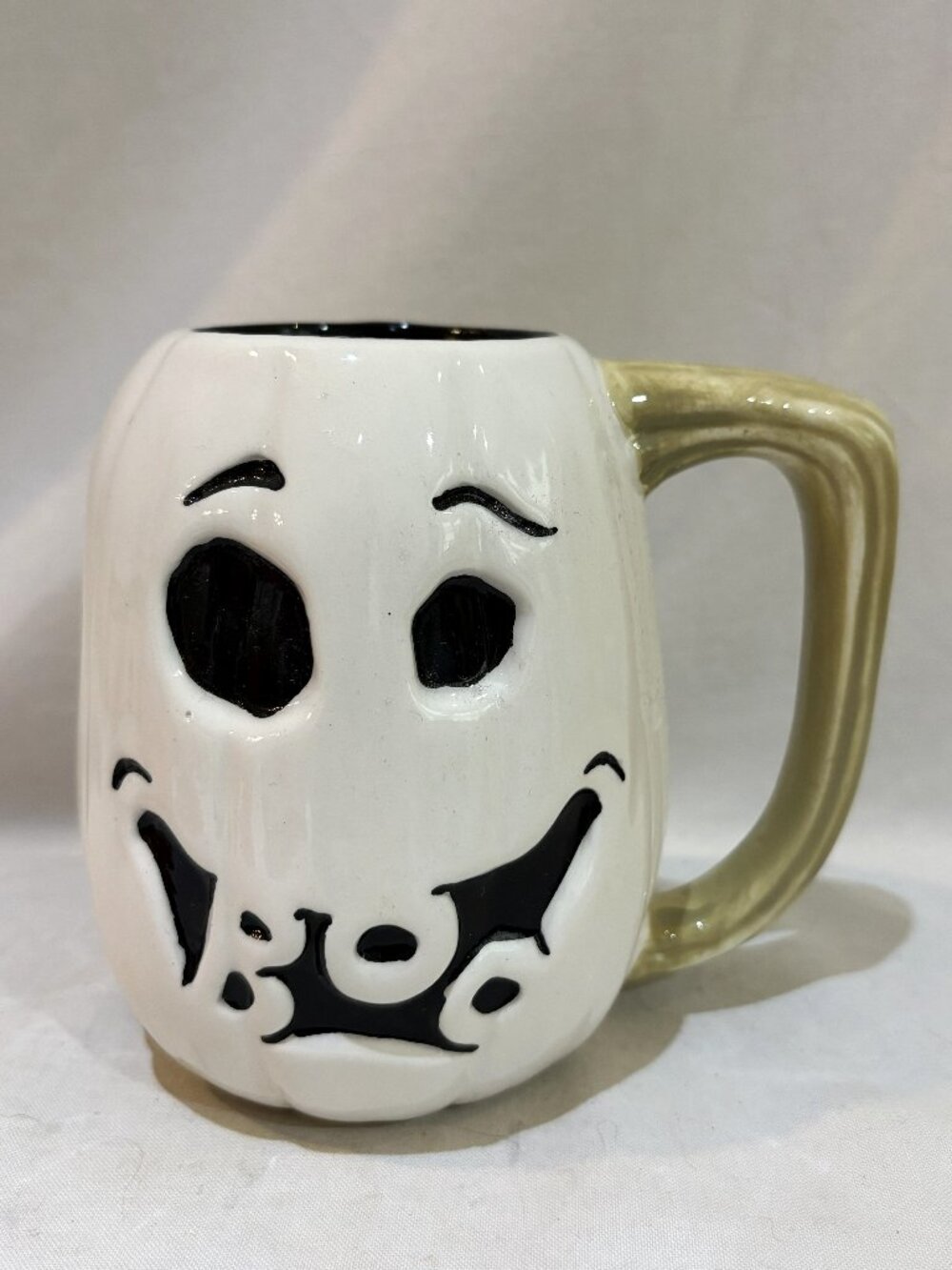 Halloween Ceramic Pottery Jack-O-Lantern Pumpkin BOO Coffee Mug by Zak